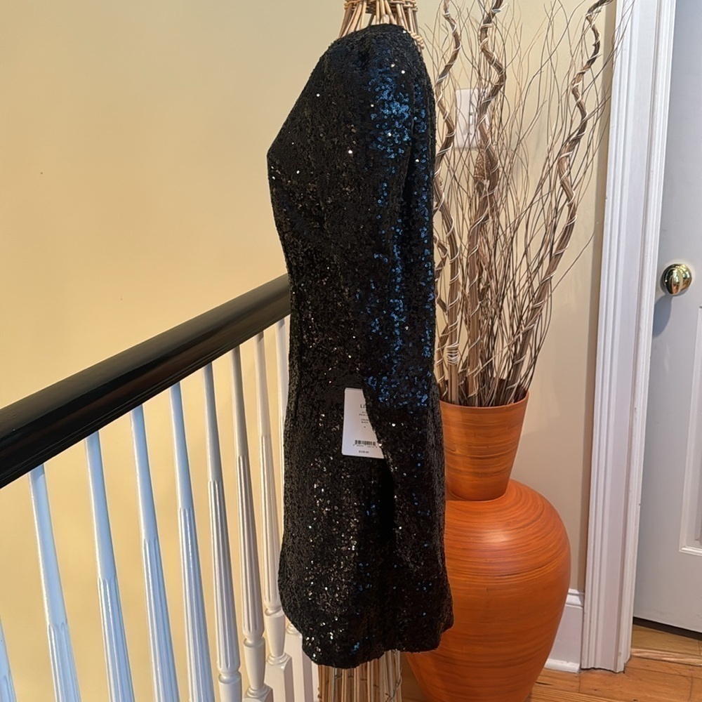 LINI NWT black sequins cocktail dress - Picture 4 of 14